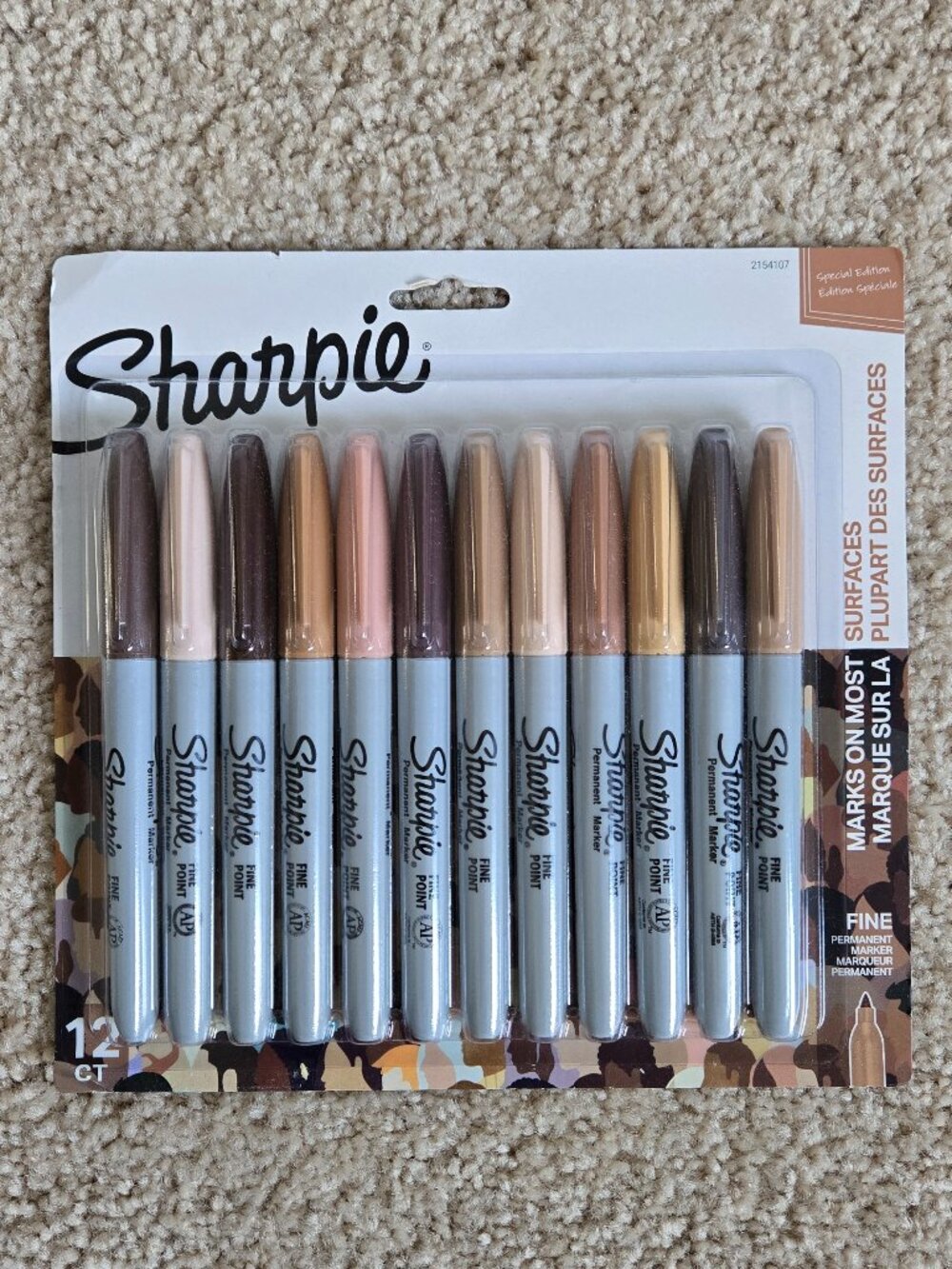SPECIAL EDITION Sharpie Portrait Colors 12ct Fine